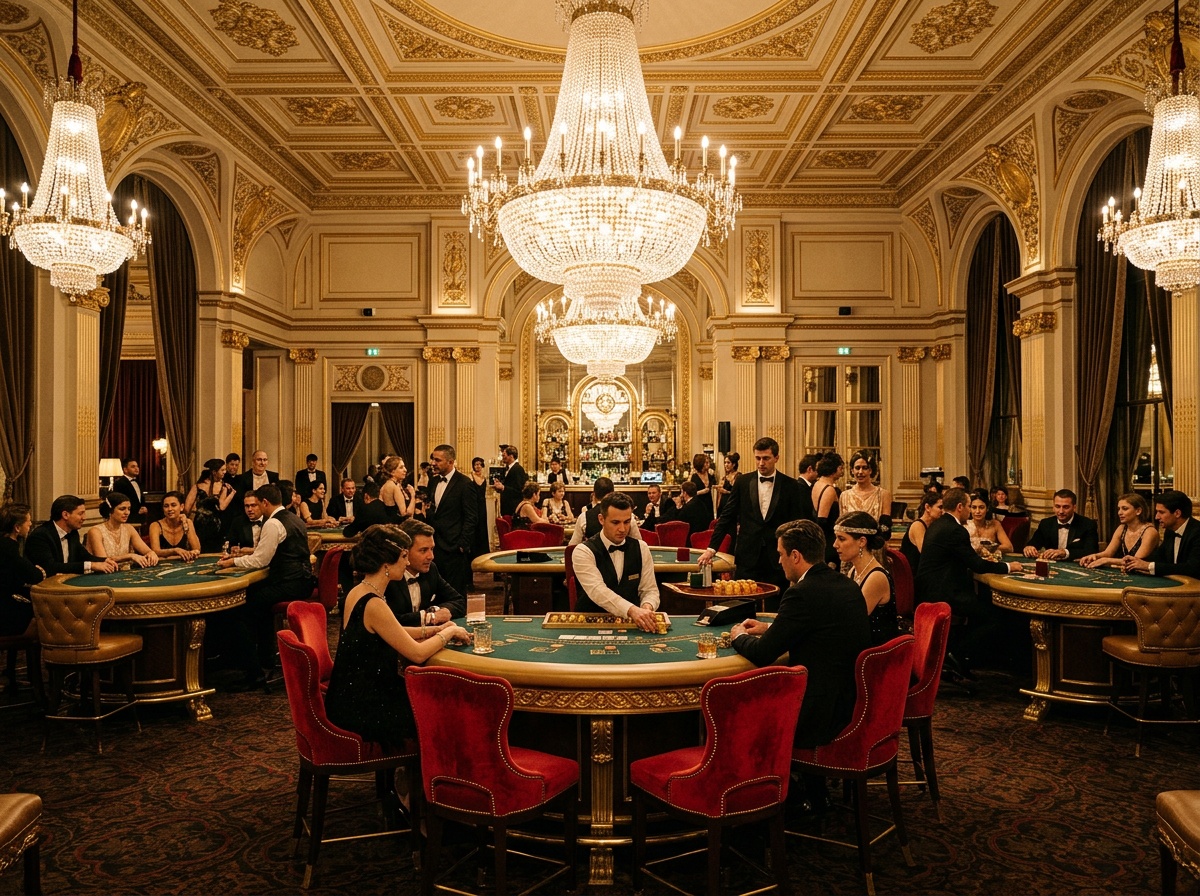 Ambiance casino français élégant